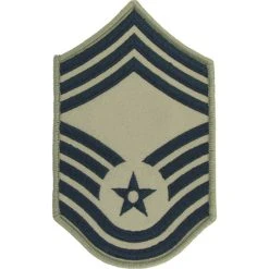 Best Pirce 🧨 Exchange Select Air Force Rank CMSgt E-9 Subdued Small (ABU) 👏