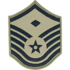 Promo 🌟 Exchange Select Air Force Rank MSgt 1st Sgt E-7 Subdued Small With Diamond (ABU) 🧨