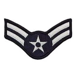 Budget 🥰 Exchange Select Air Force Rank A1C E-3 Blue Chevron Large ⭐