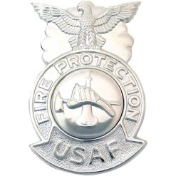 Deals 😀 Ira Green, Inc Air Force Fire Protection Shield Duty Badge, Mirror Finish, Regular Size 💯