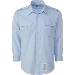 Cheapest 🧨 Other Brands Air Force Male Long Sleeve 👚 Shirt Blue 🛒