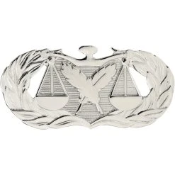New 😉 Other Brands Air Force Basic Paralegal Badge, Mirror Finish, Regular Size ❤️