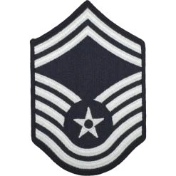 Coupon 👍 Exchange Select Air Force SMSgt, Chevron Sew-On, Small Blue 🔥