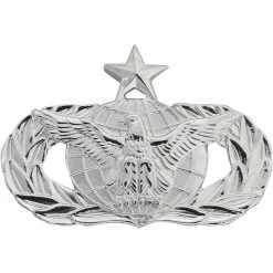 Promo 🔥 Ira Green, Inc Air Force Senior Force Protection Badge, Mirror Finish, Pin-On, Mid-Size 🔥