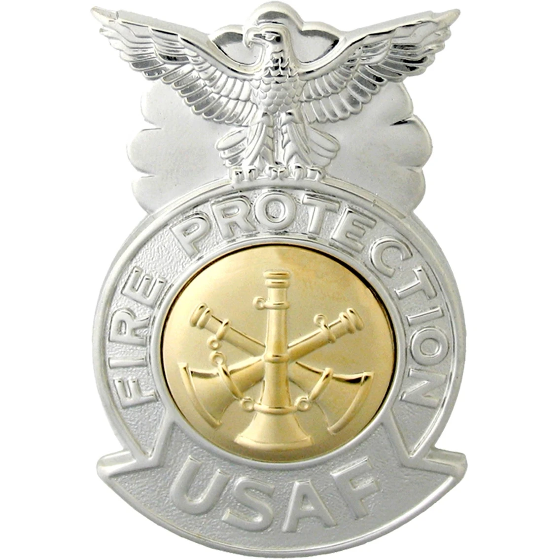 Best Sale π Ira Green, Inc Air Force Badge, Assistant Fire Chief, Mirror Finish, Pin-On, Regular Size π