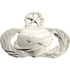 Flash Sale 🔥 Other Brands Air Force Master Manpower And Personnel Badge, Mirror Finish, Regular Size 🎉