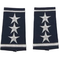 Brand new ❤️ Exchange Select Air Force Lieutenant General, Shoulder Marks Slide-On, Small 🌟