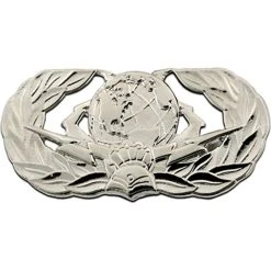 Budget 😀 Other Brands Air Force Badge Basic Cyberspace Support, Mirror Finish, Midsize ⭐