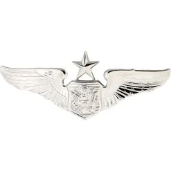 Outlet ⭐ Other Brands Air Force Senior Officer Aircrew Badge, Mirror Finish, Regular Size 😉