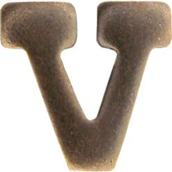 Promo ⌛ Ira Green, Inc Ribbon Device - Letter ''V'' Bronze, 1/4 In. 🎉