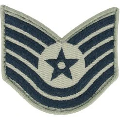 Outlet 🌟 Exchange Select Air Force Rank TSgt E-6 Subdued Large (ABU) 🎁