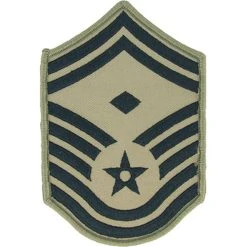 Hot Sale 🤩 Other Brands Air Force Rank SMSgt 1st Sgt E-8 Subdued Large With Diamond (ABU) 😀